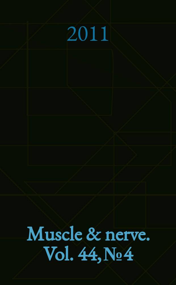 Muscle & nerve. Vol. 44, № 4