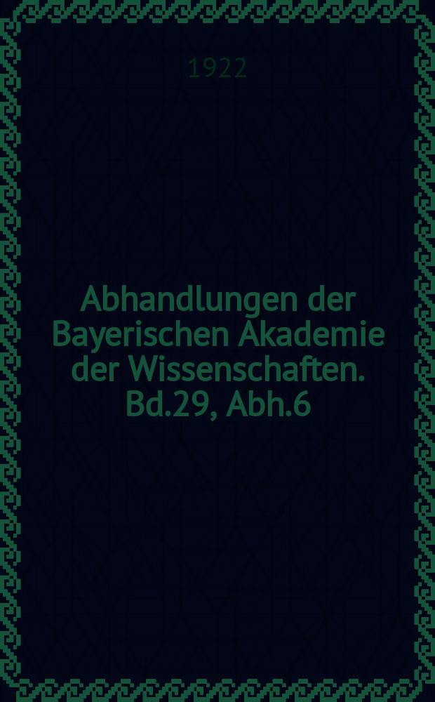 Abhandlungen der Bayerischen Akademie der Wissenschaften. Bd.29, Abh.6 : Die Erdbeben Bayerns = Землетрясения в Баварии