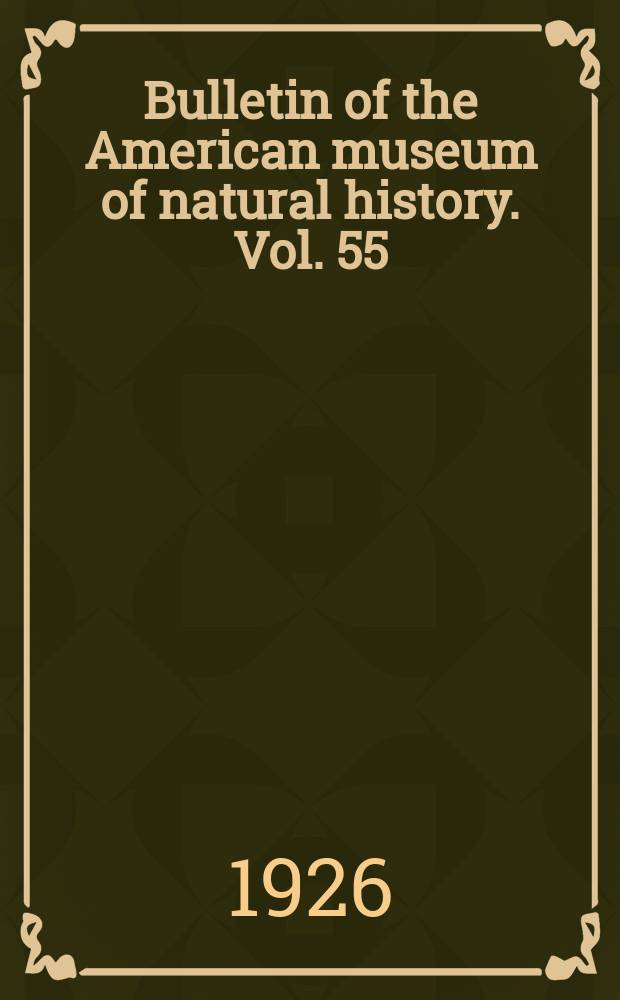 Bulletin of the American museum of natural history. Vol. 55 : The distribution of bird-life in Ecuador