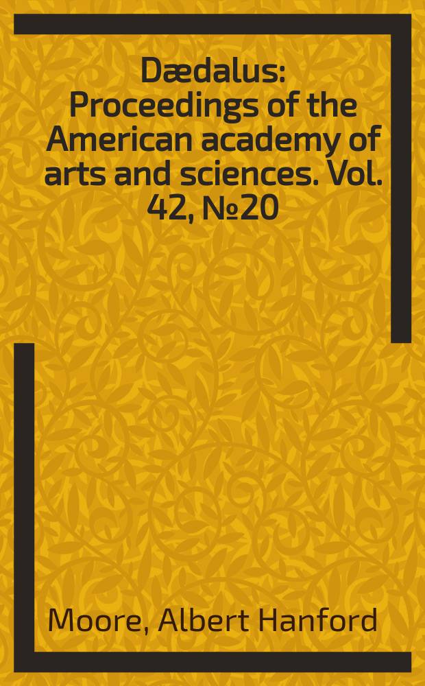 Dædalus : Proceedings of the American academy of arts and sciences. Vol. 42, № 20 : Revision of the genus Spilanthes = Обзор рода спилантес
