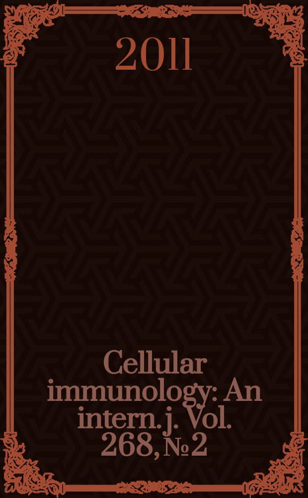 Cellular immunology : An intern. j. Vol. 268, № 2