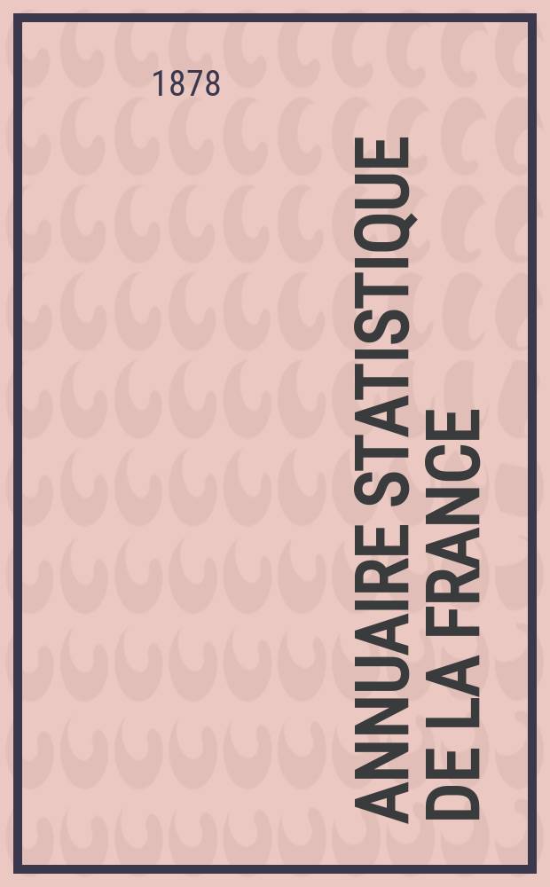 Annuaire statistique de la France