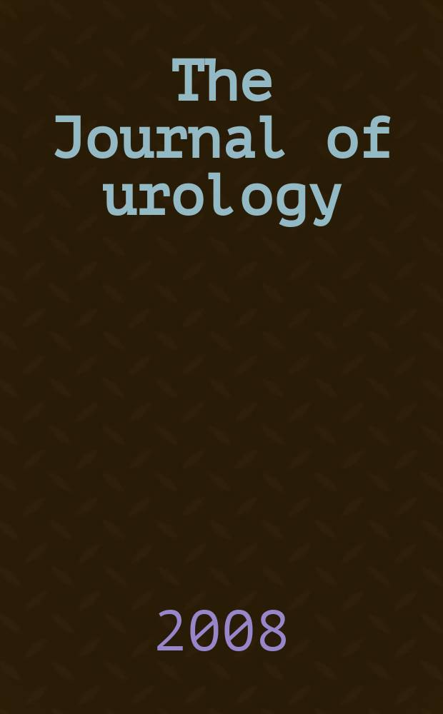 The Journal of urology : Offiс. organ of the Amer. urological assoc. Vol. 180, № 4 (pt. 1)