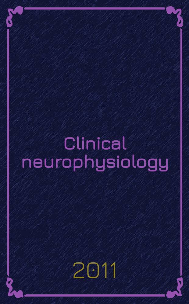 Clinical neurophysiology : Off. j. of the Intern. federation of clinical neurophysiology. Vol. 122, № 9