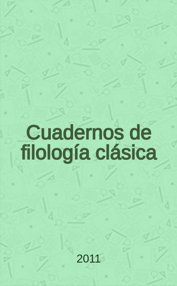 Cuadernos de filología clásica : CFC egi. Vol. 21