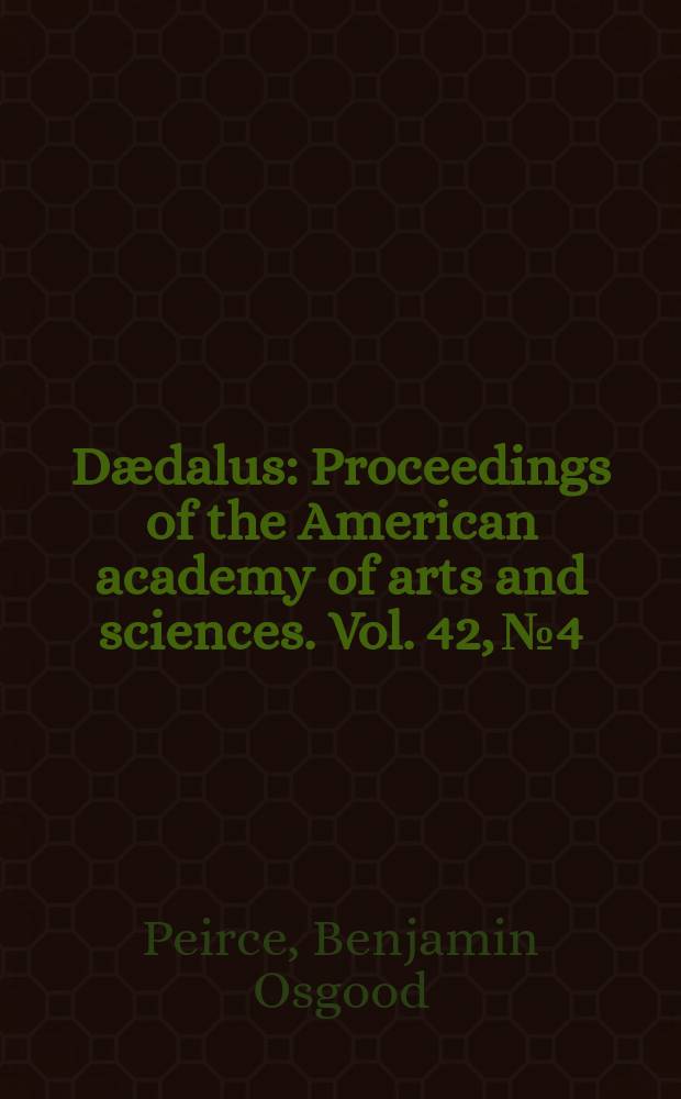 D&aelig;dalus : Proceedings of the American academy of arts and sciences. Vol. 42, № 4 : On the length of the time of contact in the case of a quick tap on a telegraph key