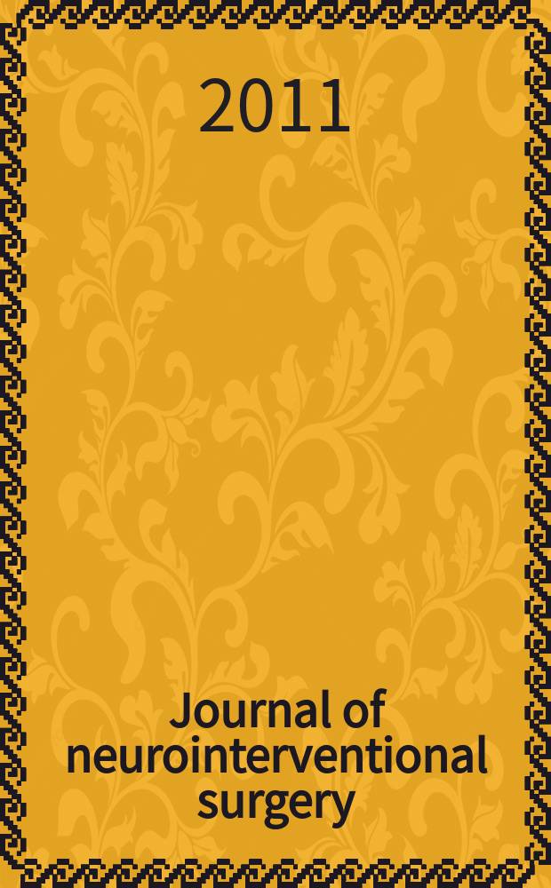 Journal of neurointerventional surgery : JNIS the official journal of SNIS and SVIN. Vol. 3, iss. 2