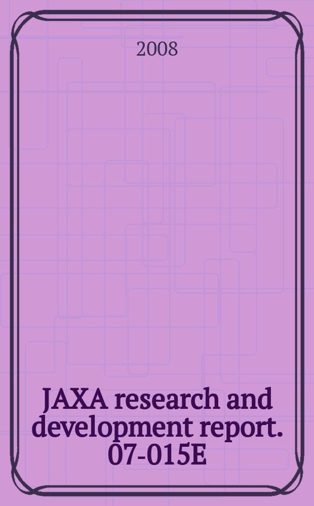 JAXA research and development report. 07-015E : Scale up of In xGa ₁₋x As (x: 0.08-0.13) platy crystals for semiconductor laser substrates