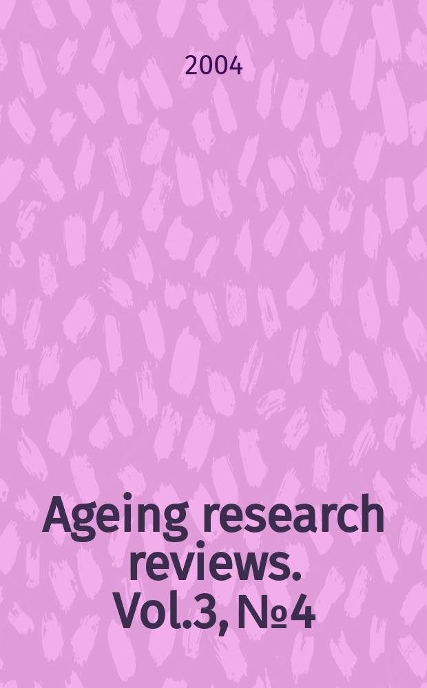Ageing research reviews. Vol.3, № 4 : Synaptic function and behavior during normal ageing
