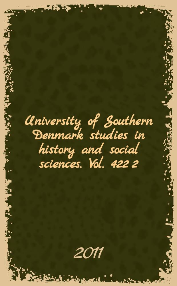 University of Southern Denmark studies in history and social sciences. Vol. 422[2] : Konkurrence og koncentration = Конкуренция и концентрация