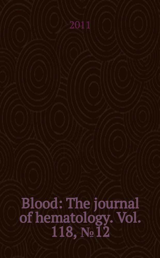 Blood : The journal of hematology. Vol. 118, № 12