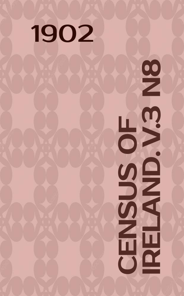 Census of Ireland. v.3 N8 : Province of Ulster