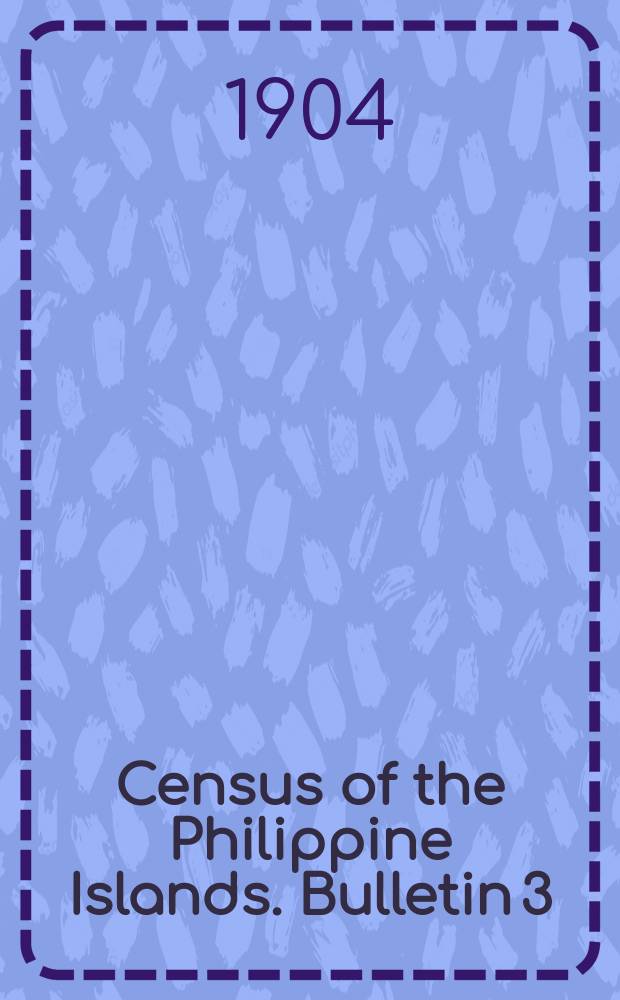 Census of the Philippine Islands. Bulletin 3 : Volcanoes & seismic centres of the Philippine archipelago