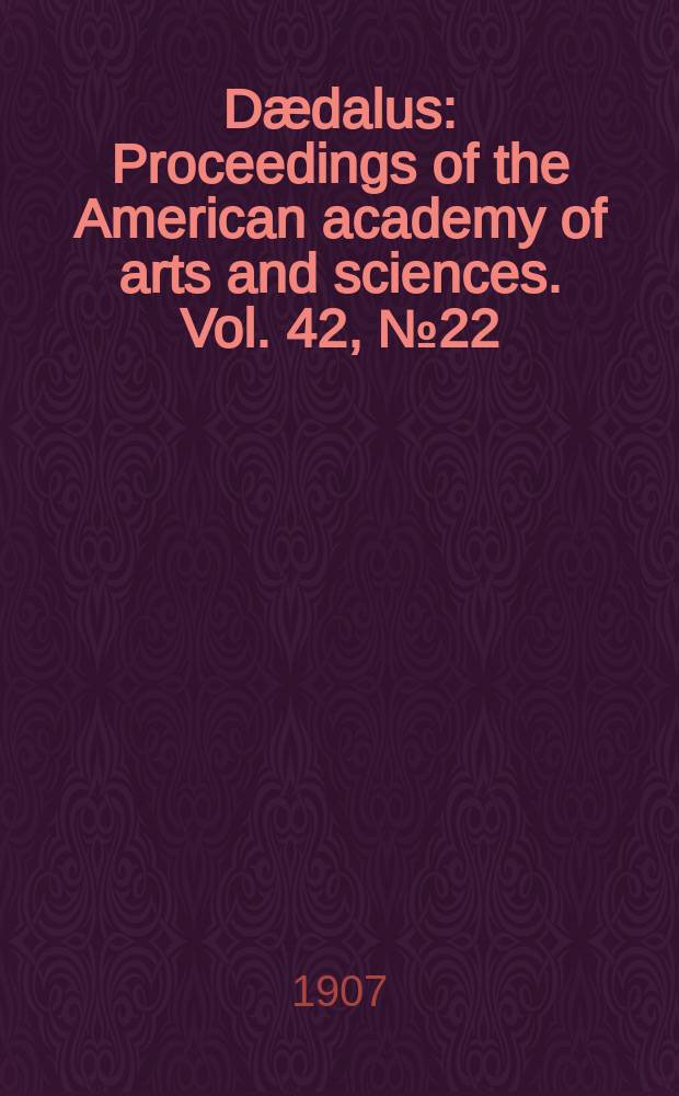 Dædalus : Proceedings of the American academy of arts and sciences. Vol. 42, № 22 : On the Thomson effect and the temperature coefficient of thermal conductivity in soft iron between 115⁰ and 204 ⁰ C