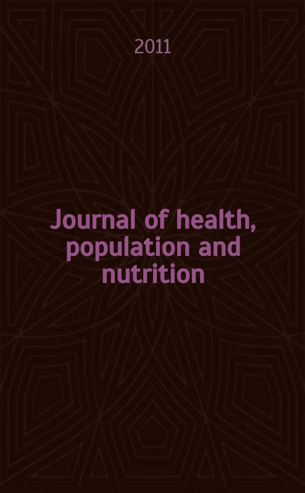 Journal of health, population and nutrition : JHPN. Vol. 29, № 5