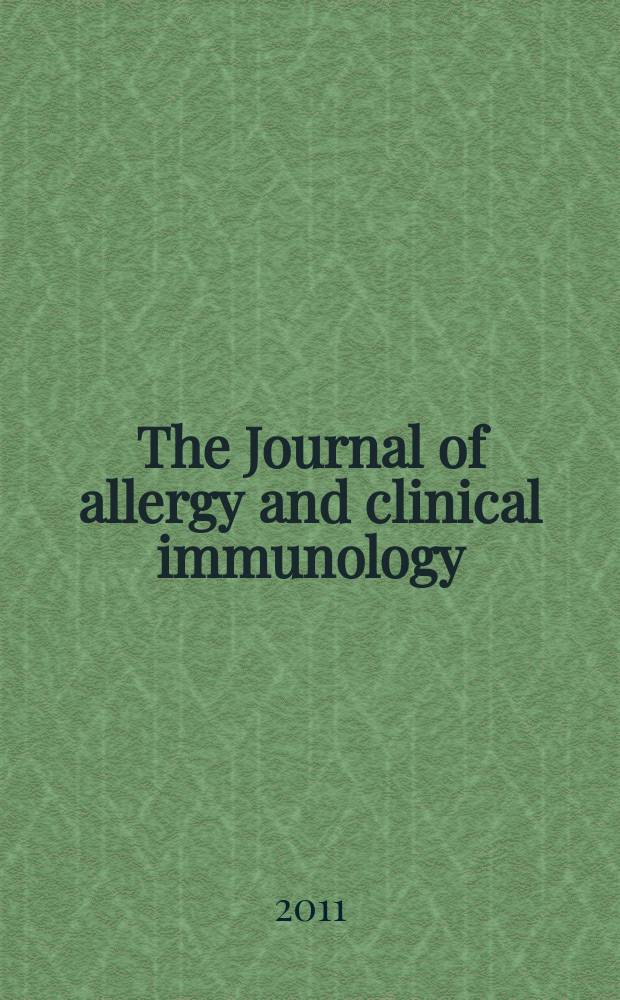 The Journal of allergy and clinical immunology : Including "Allergy abstracts" Offic. organ of Amer. acad. of allergy. 2011 к vol. 128, № 3, suppl. : Asthma in the elderly: current understanding and future research needs = Астма у пожилых: современное понимание и будущие исследовательские потребности