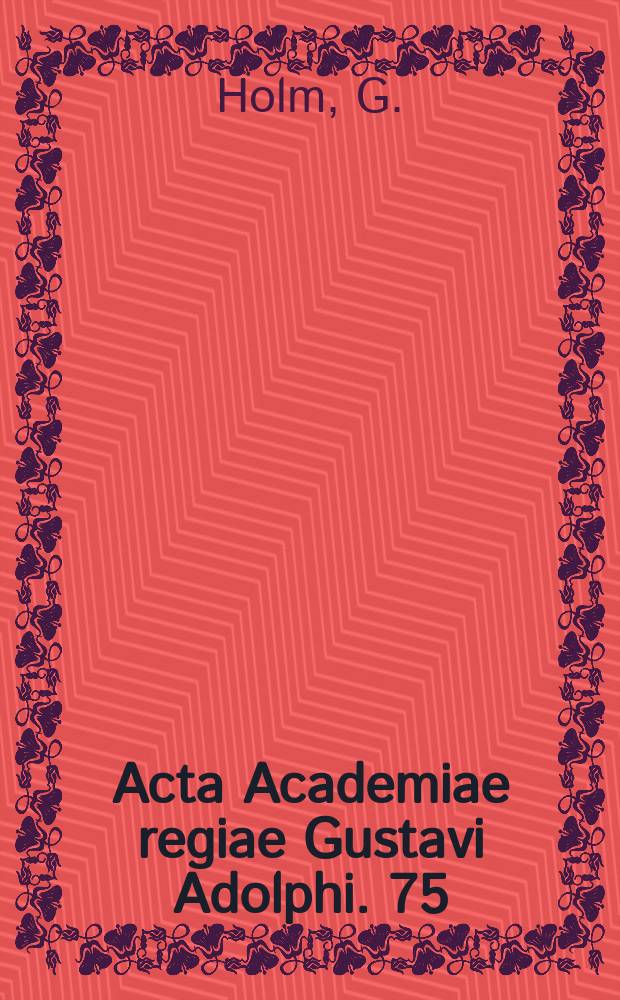 Acta Academiae regiae Gustavi Adolphi. 75 : Uppväxtmiljö och språk