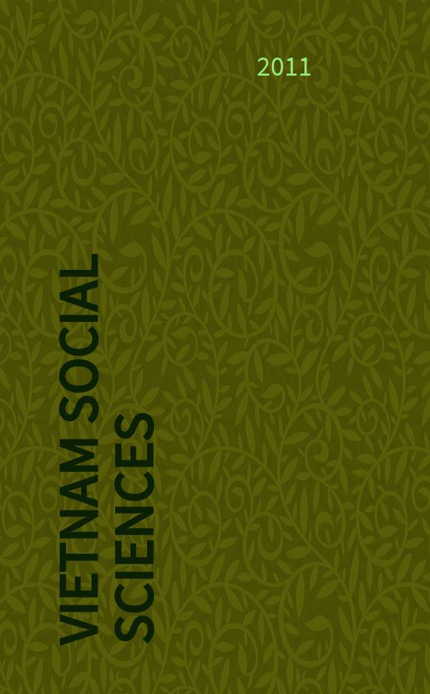 Vietnam social sciences : Bimonth. rev. 2011, №4(144)