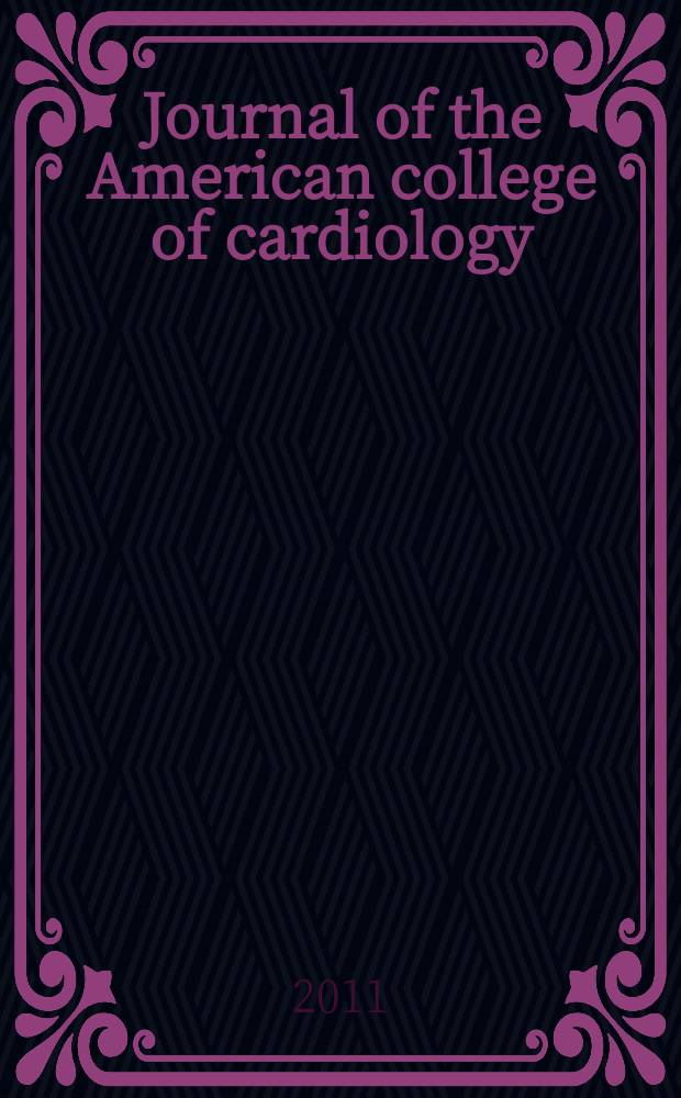 Journal of the American college of cardiology : JACC. Vol. 58, № 19