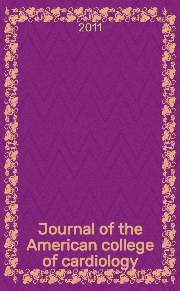 Journal of the American college of cardiology : JACC. Vol. 58, № 15
