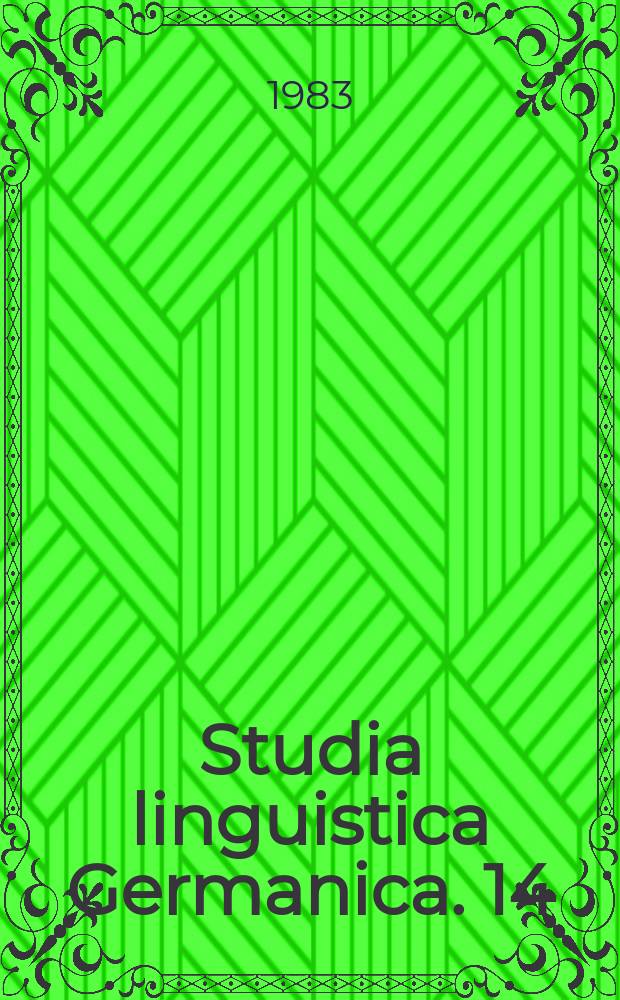 Studia linguistica Germanica. 14 : Der Wortschatz des Hans Sachs