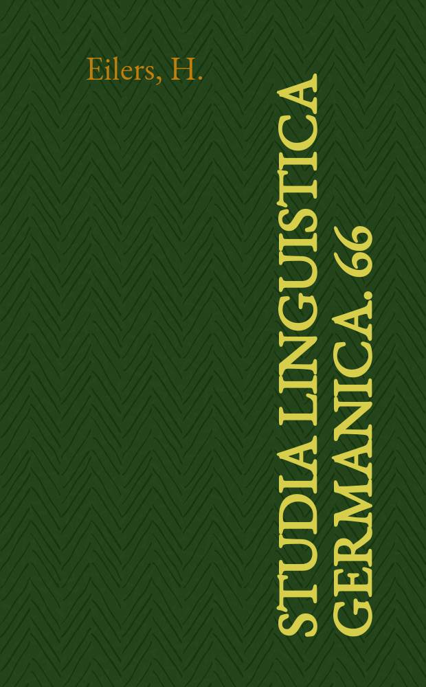Studia linguistica Germanica. 66 : Die Syntax Notkers des Deutschen...