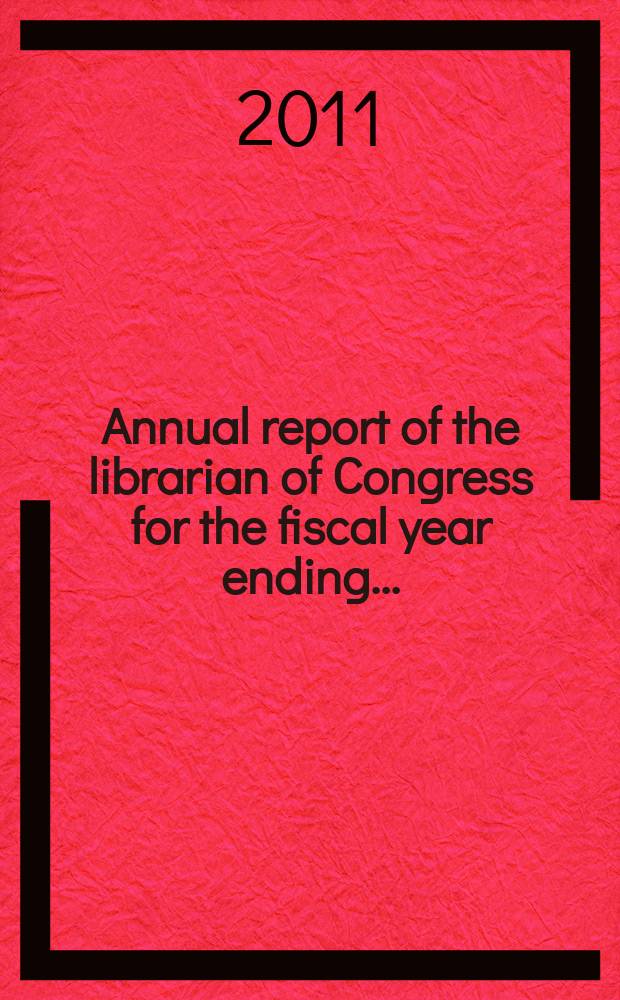 Annual report of the librarian of Congress for the fiscal year ending..