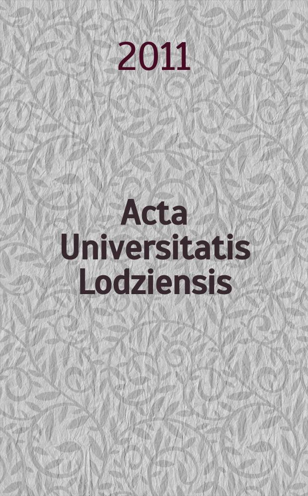 Acta Universitatis Lodziensis : Prace z zakresu ekonomiki i zarządzania przedsiębiorstwem = Экономика и управление на предприятии