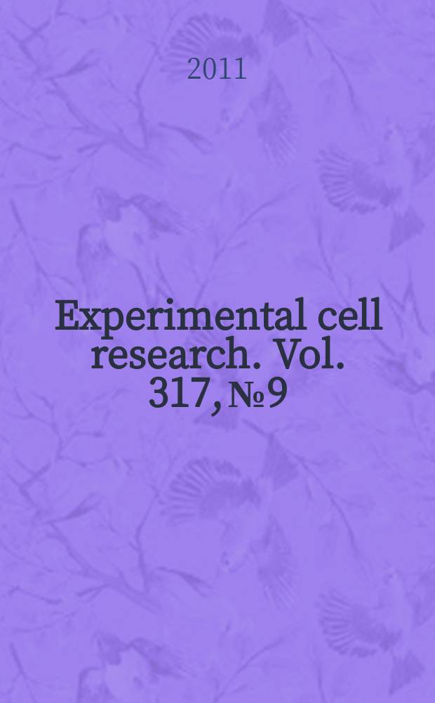 Experimental cell research. Vol. 317, № 9