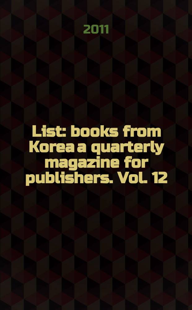 List : books from Korea a quarterly magazine for publishers. Vol. 12
