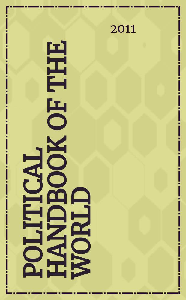 Political handbook of the world : Parliaments , parties and press ..