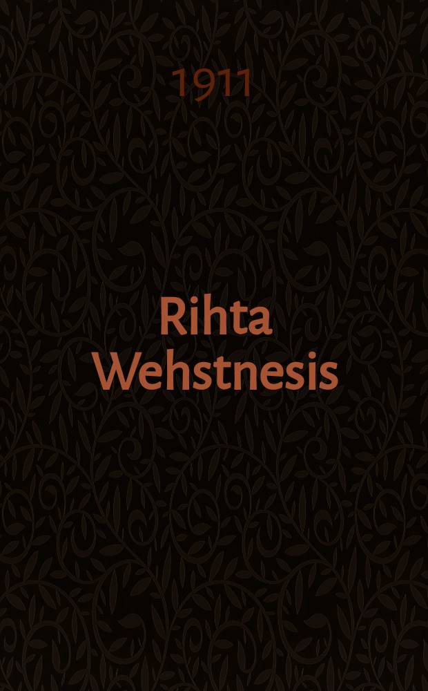 Rihta Wehstnesis