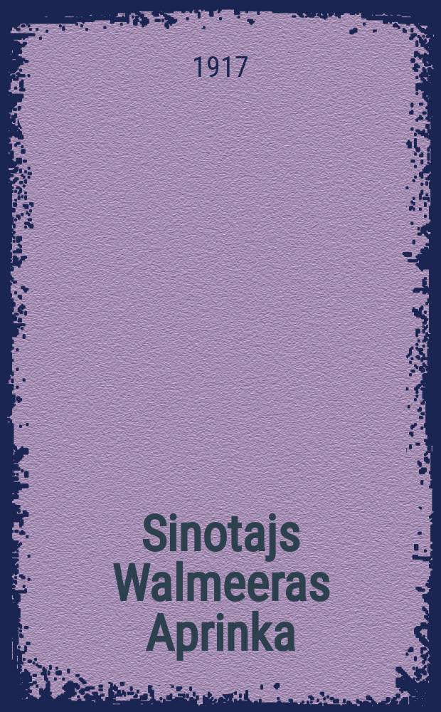 Sinotajs Walmeeras Aprinka