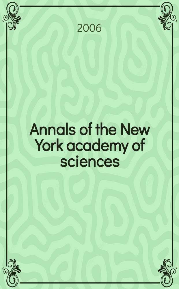 Annals of the New York academy of sciences : Late Lyceum of natural history. Vol.1077 : Interdisciplinary transport phenomena in the space sciences