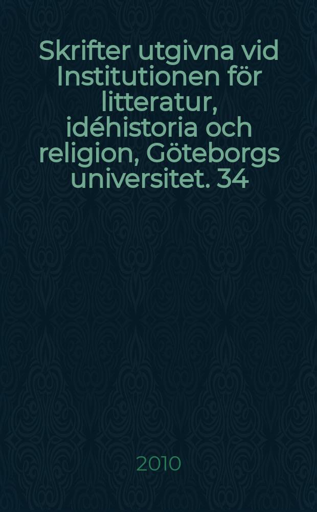 Skrifter utgivna vid Institutionen f&ouml;r litteratur, id&eacute;historia och religion, G&ouml;teborgs universitet. 34 : Bhaktisiddhanta Sarasvati = Бхактисиддханта Сарасвати