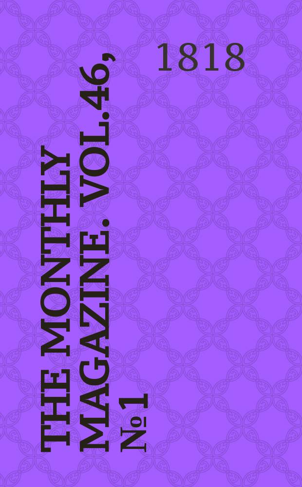 The Monthly magazine. Vol.46, №1(315)