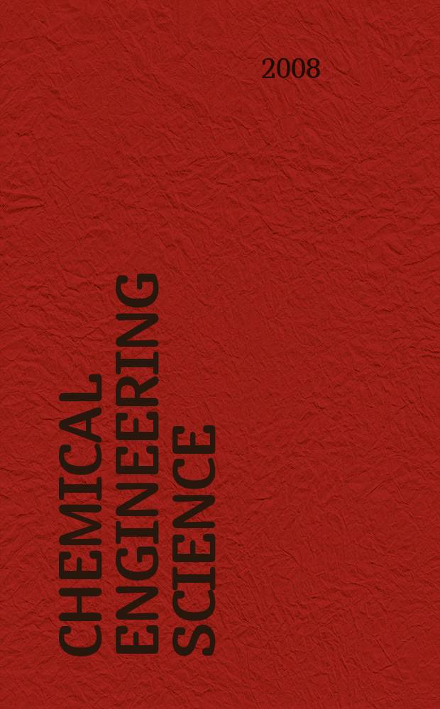 Chemical engineering science : Génie chimique. Vol. 63, № 12