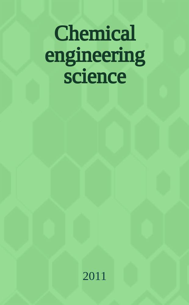 Chemical engineering science : Génie chimique. Vol. 66, № 21