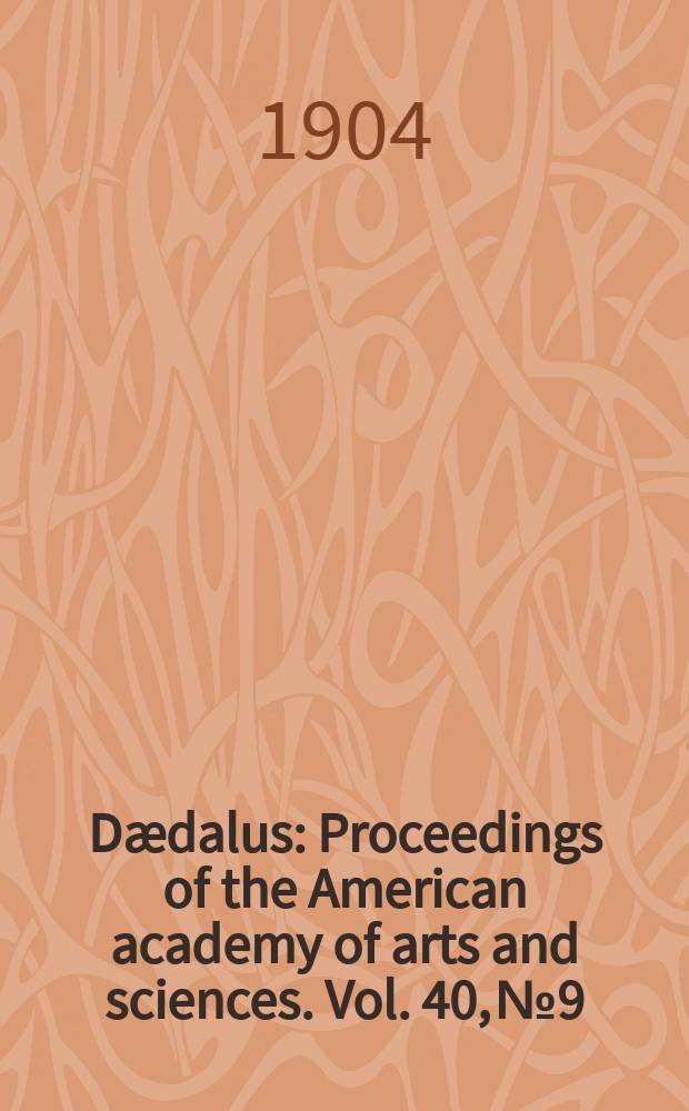 Dædalus : Proceedings of the American academy of arts and sciences. Vol. 40, № 9 : Some additions to the arc spectra of the alkali metals