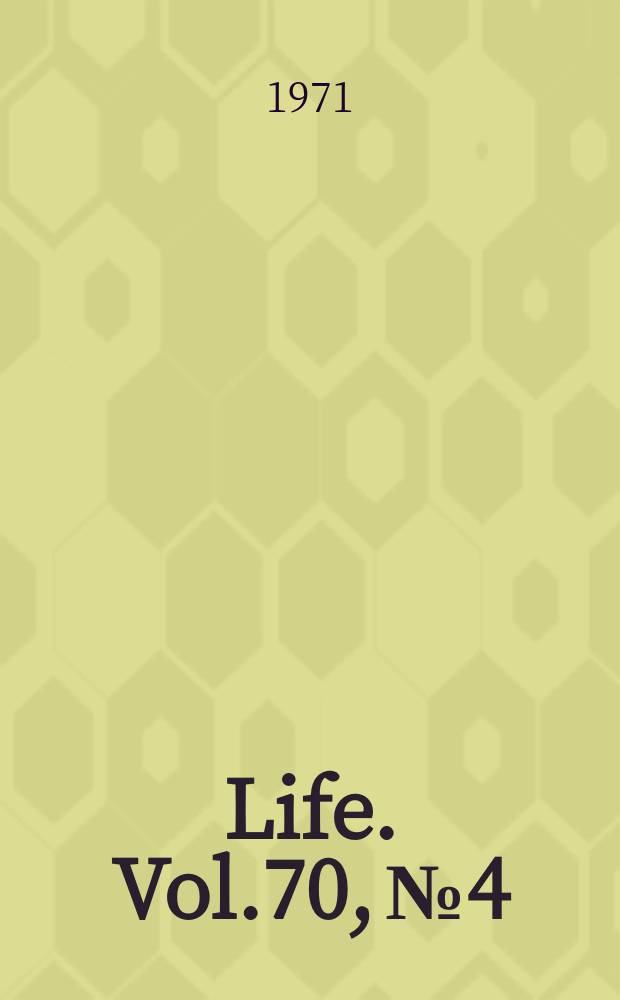 Life. Vol.70, №4