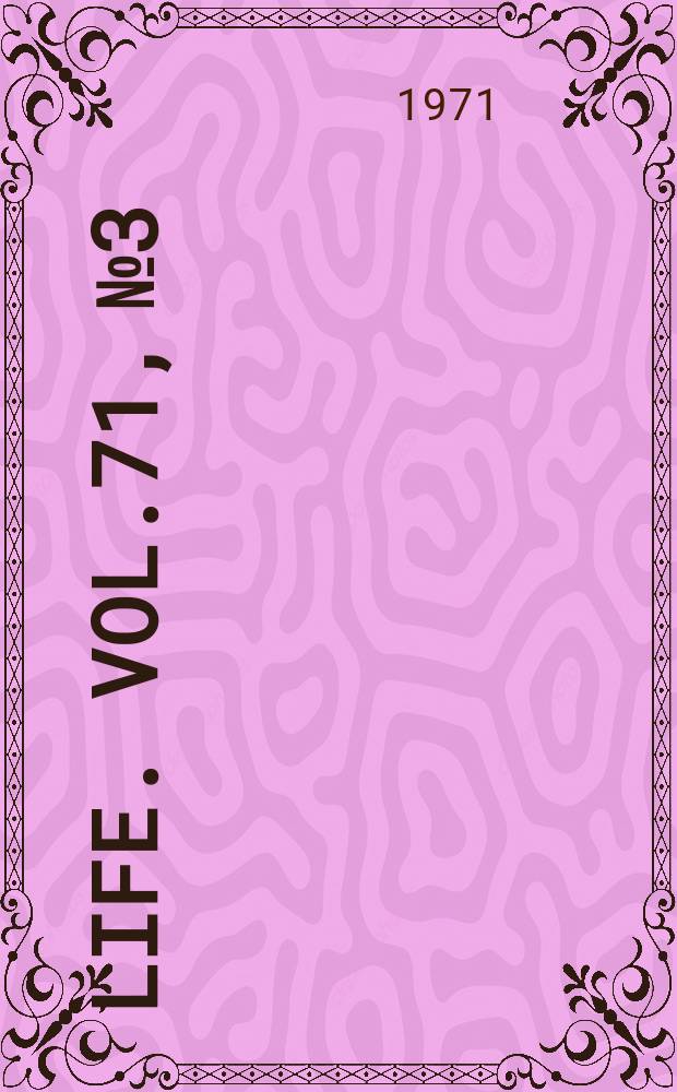 Life. Vol.71, №3