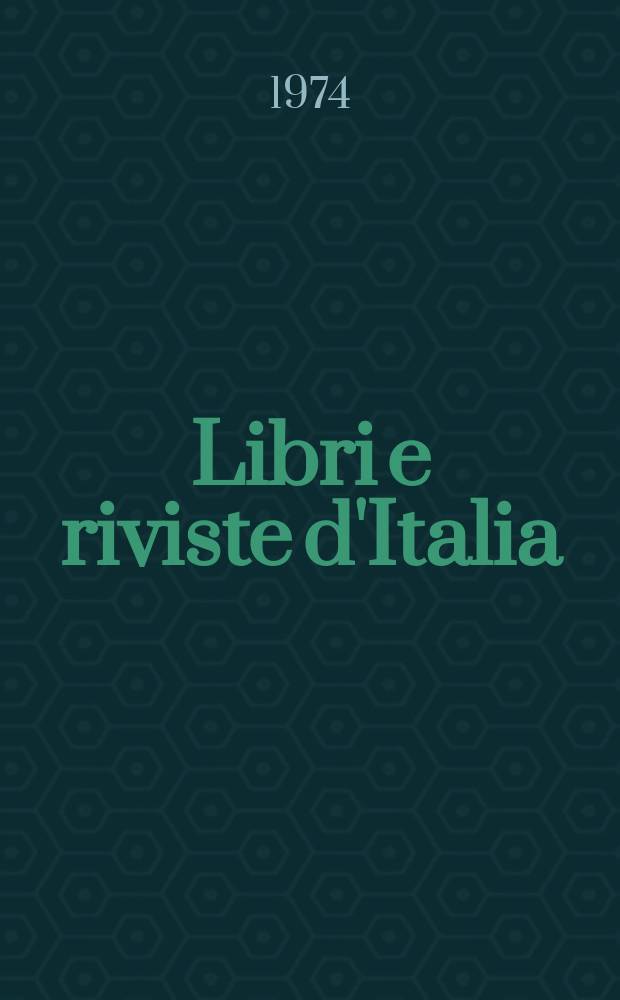 Libri e riviste d'Italia : Rassegna bibliografica mensile. Anno26 1974, №293