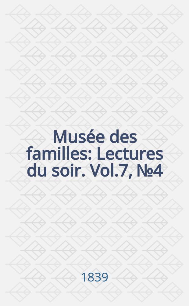 Musée des familles : Lectures du soir. Vol.7, №4