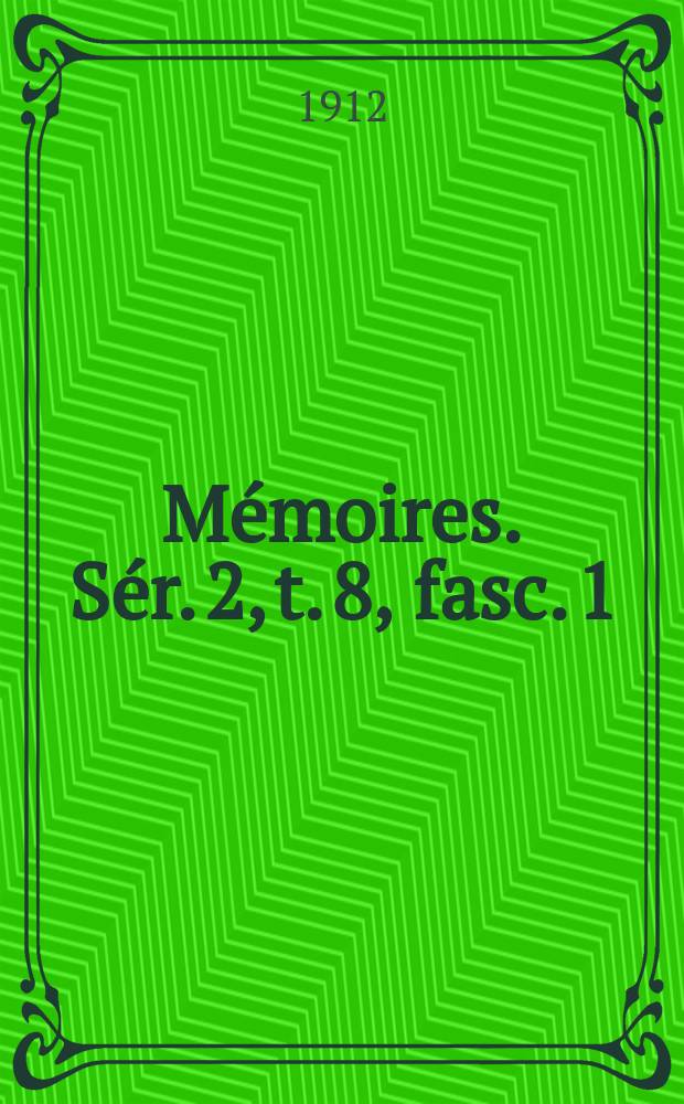 Mémoires. Sér. 2, t. 8, fasc. 1 : L'Ardenne = Арденны: сельское население в 19 веке