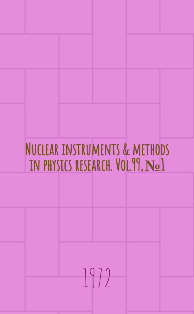 Nuclear instruments & methods in physics research. Vol.99, №1