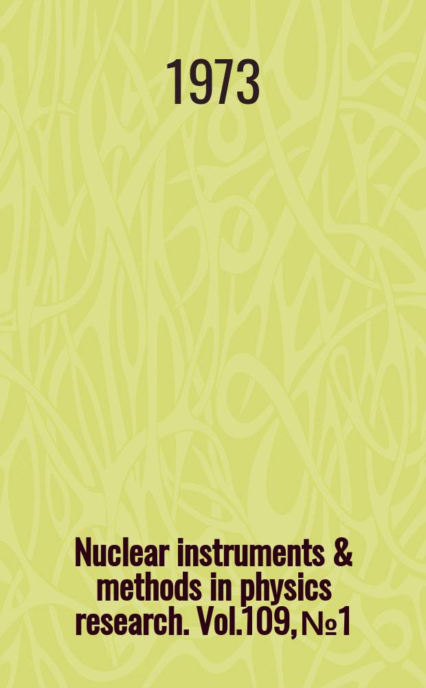 Nuclear instruments & methods in physics research. Vol.109, №1