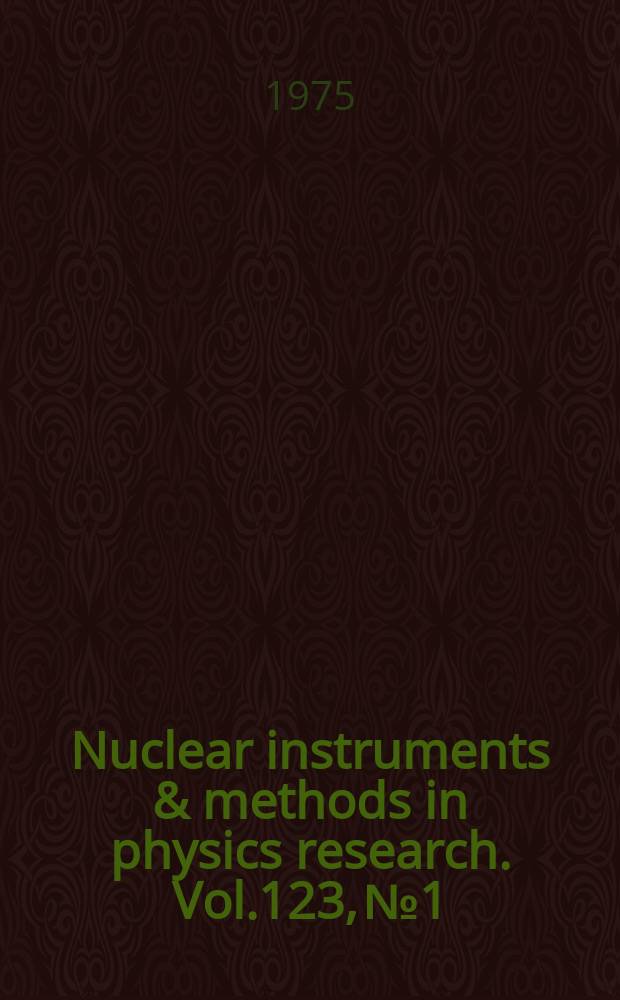 Nuclear instruments & methods in physics research. Vol.123, №1