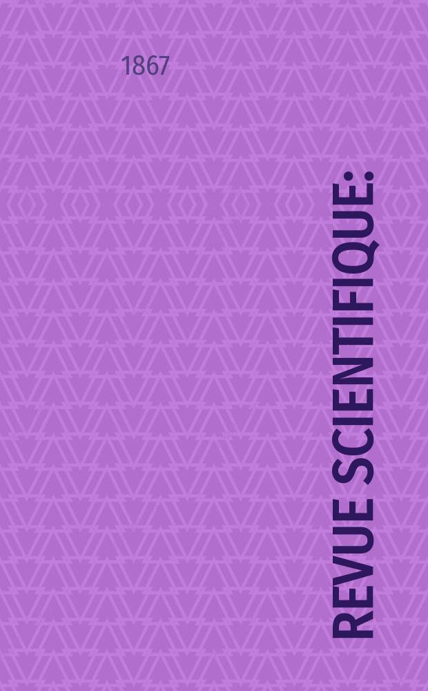 Revue scientifique : (Revue rose). Année 4 1866/1867, №16