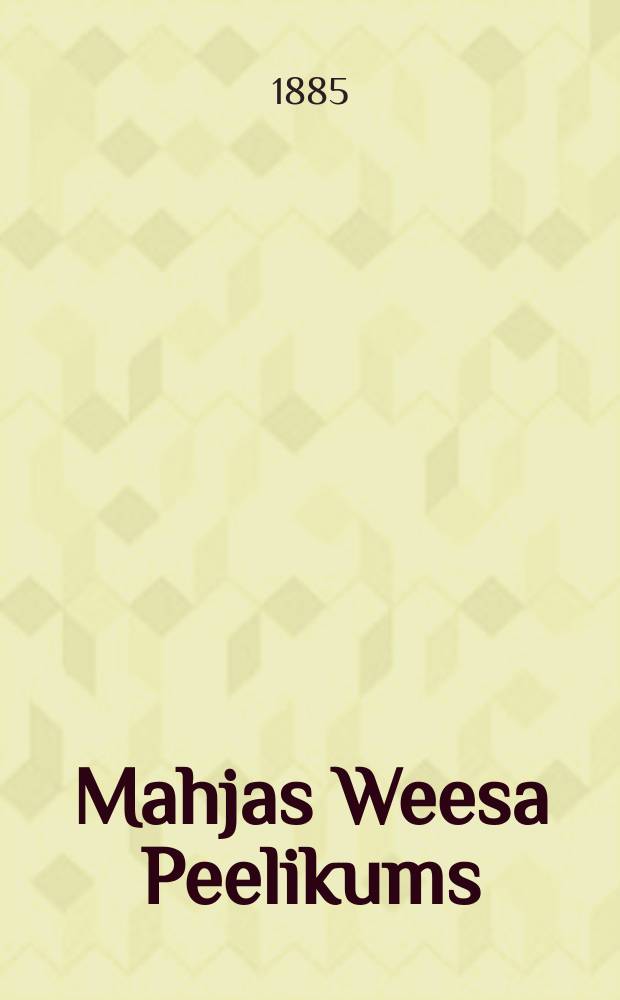 Mahjas Weesa Peelikums