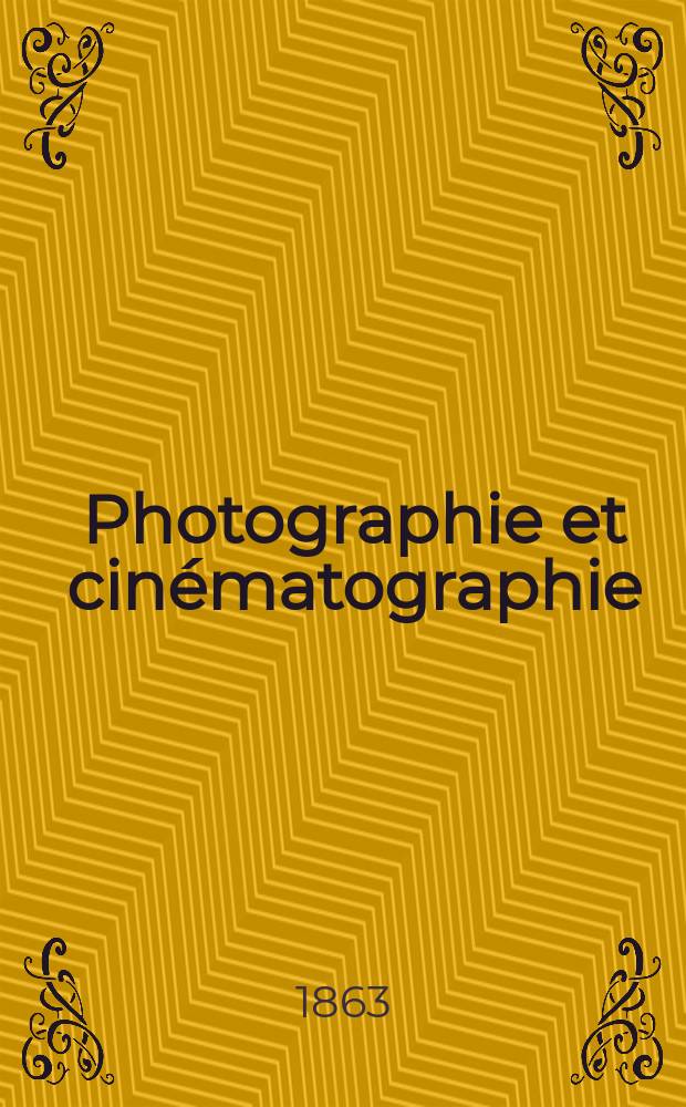 Photographie et cinématographie : Bulletin de la Société française de photographie et de cinématographie. T.9, Mai